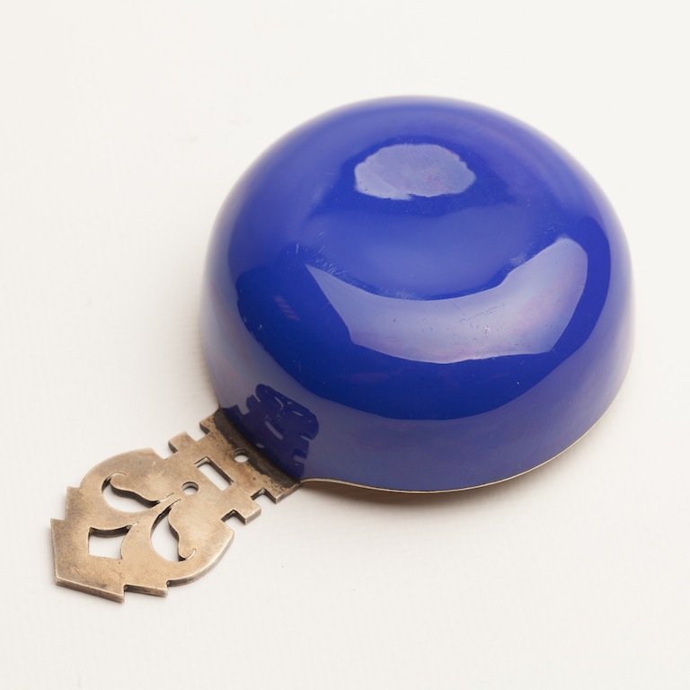 Russian silver and enamel kovsh — image 3