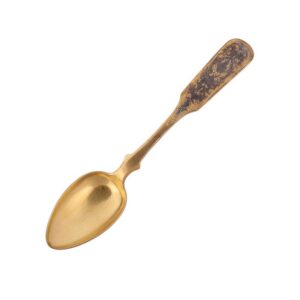 Russian silver-gilt and niello spoon — image 2