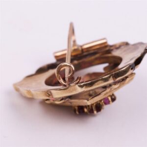 Set of 3 pieces: brooch, hand braclet and earrings. — image 6