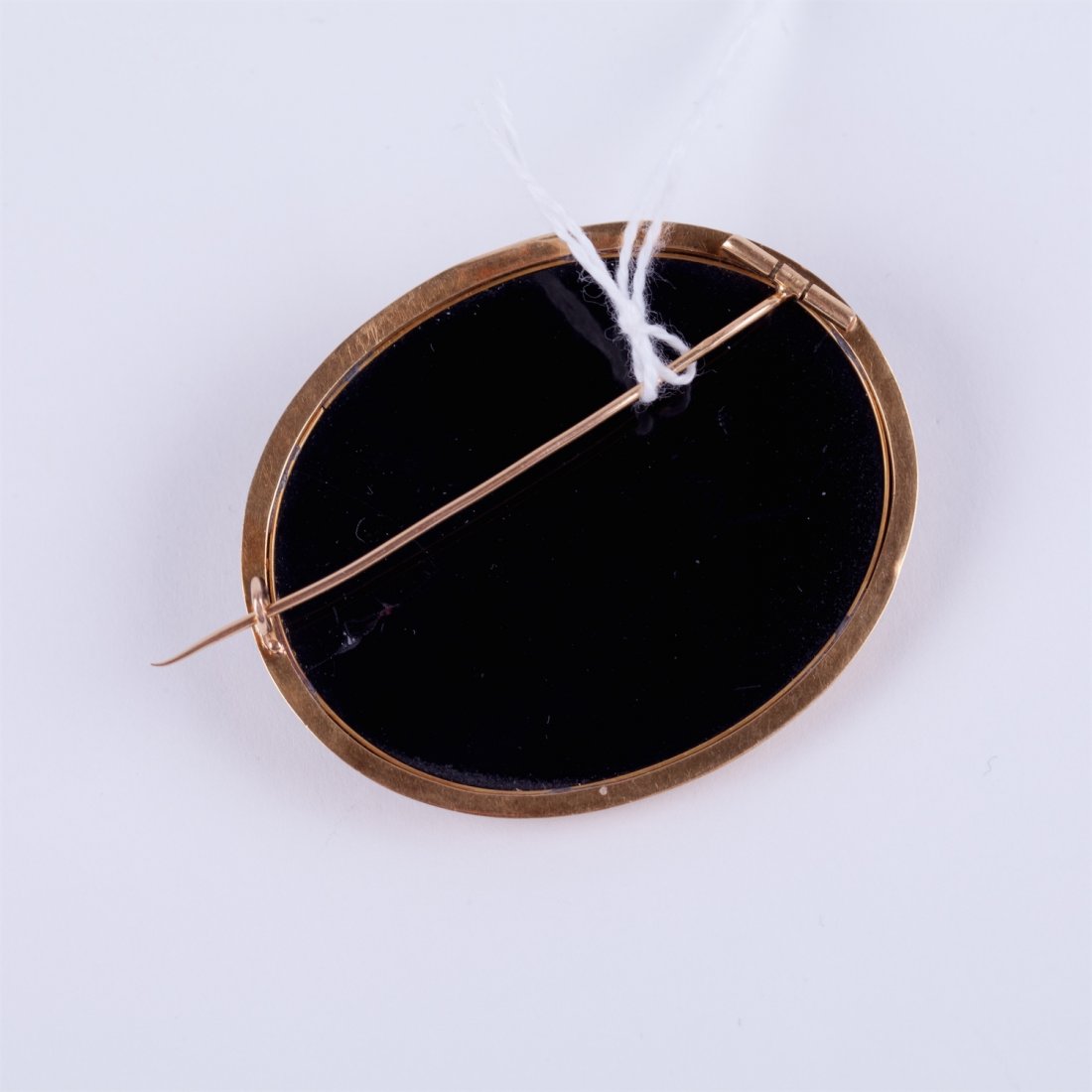 18K gold italian micro mosaic brooch. — image 2