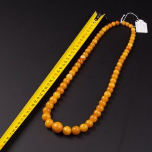 Antique amber necklace. — image 2