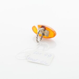 Natural Old Baltic Amber ring. — image 2