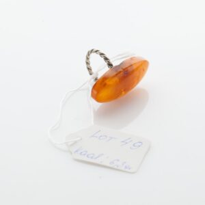 Natural Old Baltic Amber ring. — image 3
