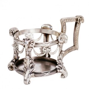 Rare Faberge silver tea glass holder in neoclassical — image 1