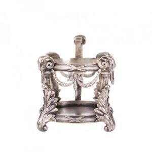 Rare Faberge silver tea glass holder in neoclassical — image 2