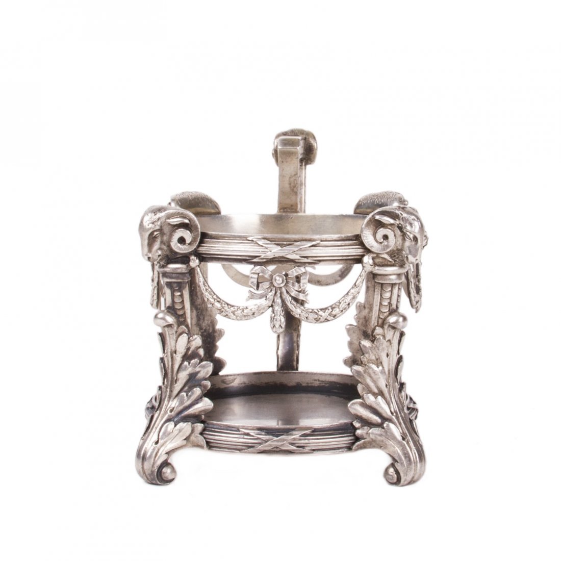 Rare Faberge silver tea glass holder in neoclassical — image 2
