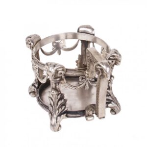 Rare Faberge silver tea glass holder in neoclassical — image 4