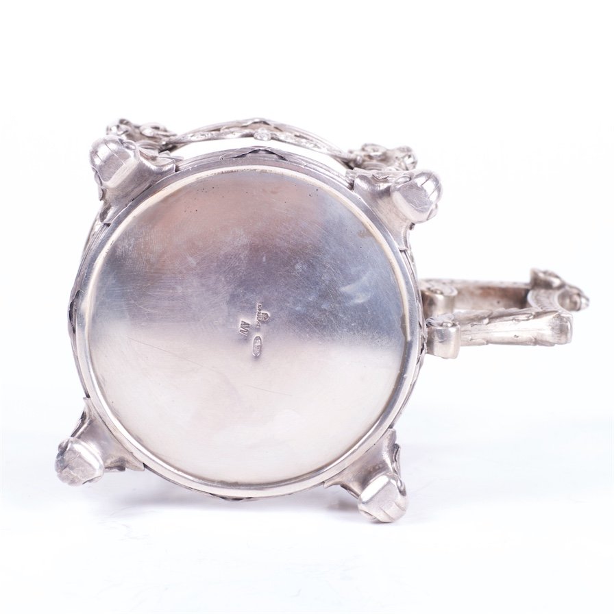 Rare Faberge silver tea glass holder in neoclassical — image 6