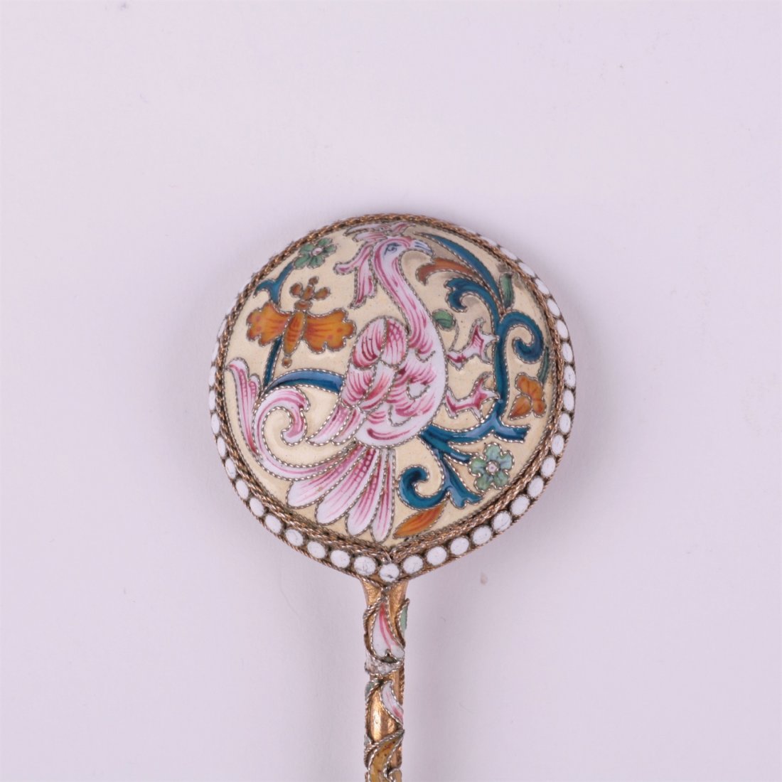 Russian silver jam spoon. Vasilii Semonov. — image 2