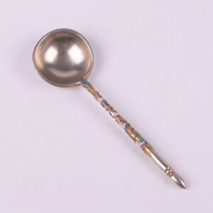 Russian silver jam spoon. Vasilii Semonov. — image 3