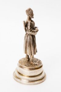 Russian siver cossak sculpture. — image 2