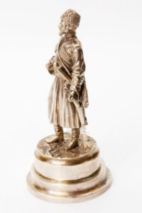 Russian siver cossak sculpture. — image 5