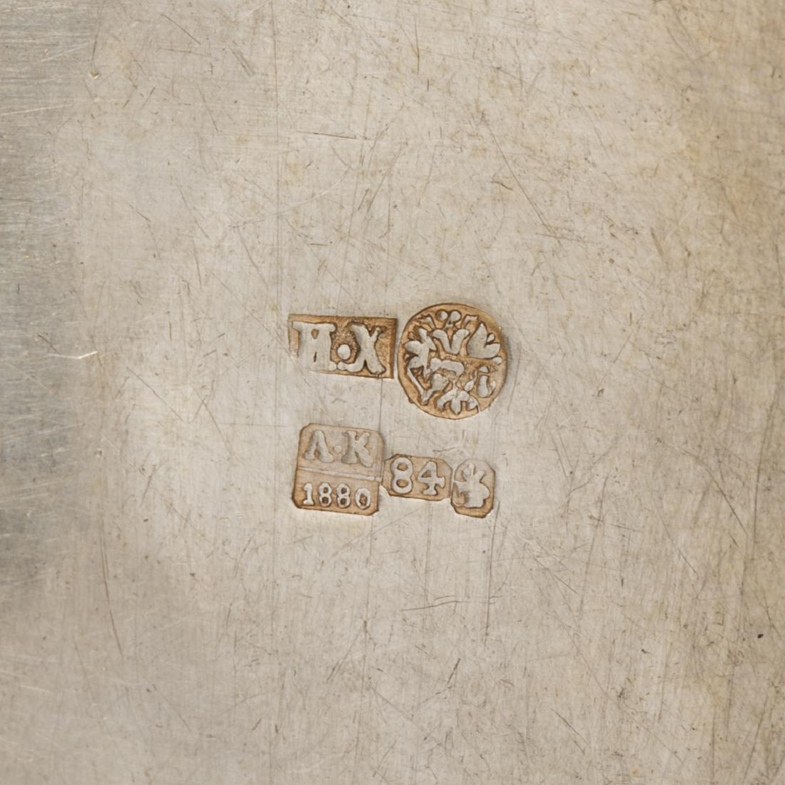 Trompe l'oeil silver vase by I.Khlebnikov — image 6