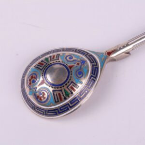 Russian silver jam spoon. Workshop of A. Tobenkov(?). — image 2