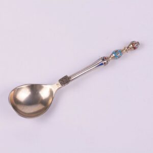 Russian silver jam spoon. Workshop of A. Tobenkov(?). — image 3