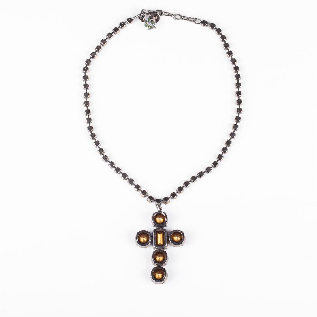 Yves Saint Laurent necklace in the shape of cross — image 3