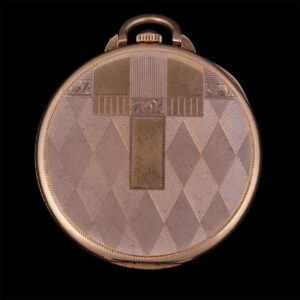 Gold, 18K open face "Luz", Geneve — image 2