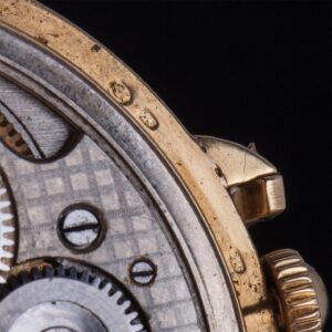 Gold, 18K open face "Luz", Geneve — image 5