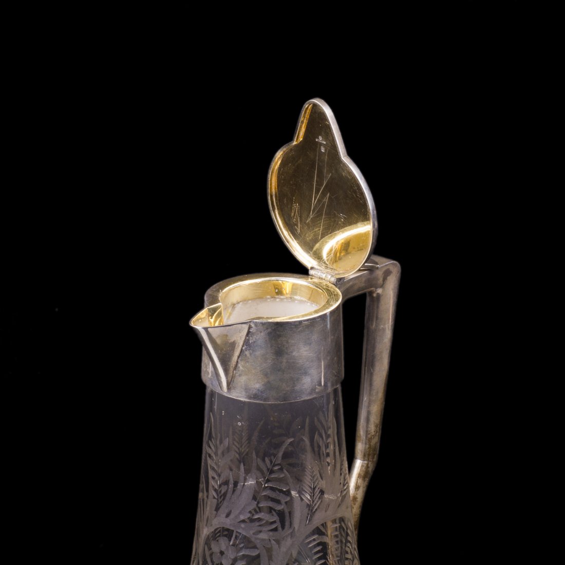 Great Russian silver and glass carafe — image 2