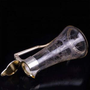 Great Russian silver and glass carafe — image 4