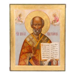 Icon of Saint Nikolay Wonderworker. Peshehonovs' — image 1