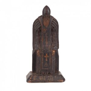 Russian carved sculpture of Nil the Stolbensky. 19th — image 1