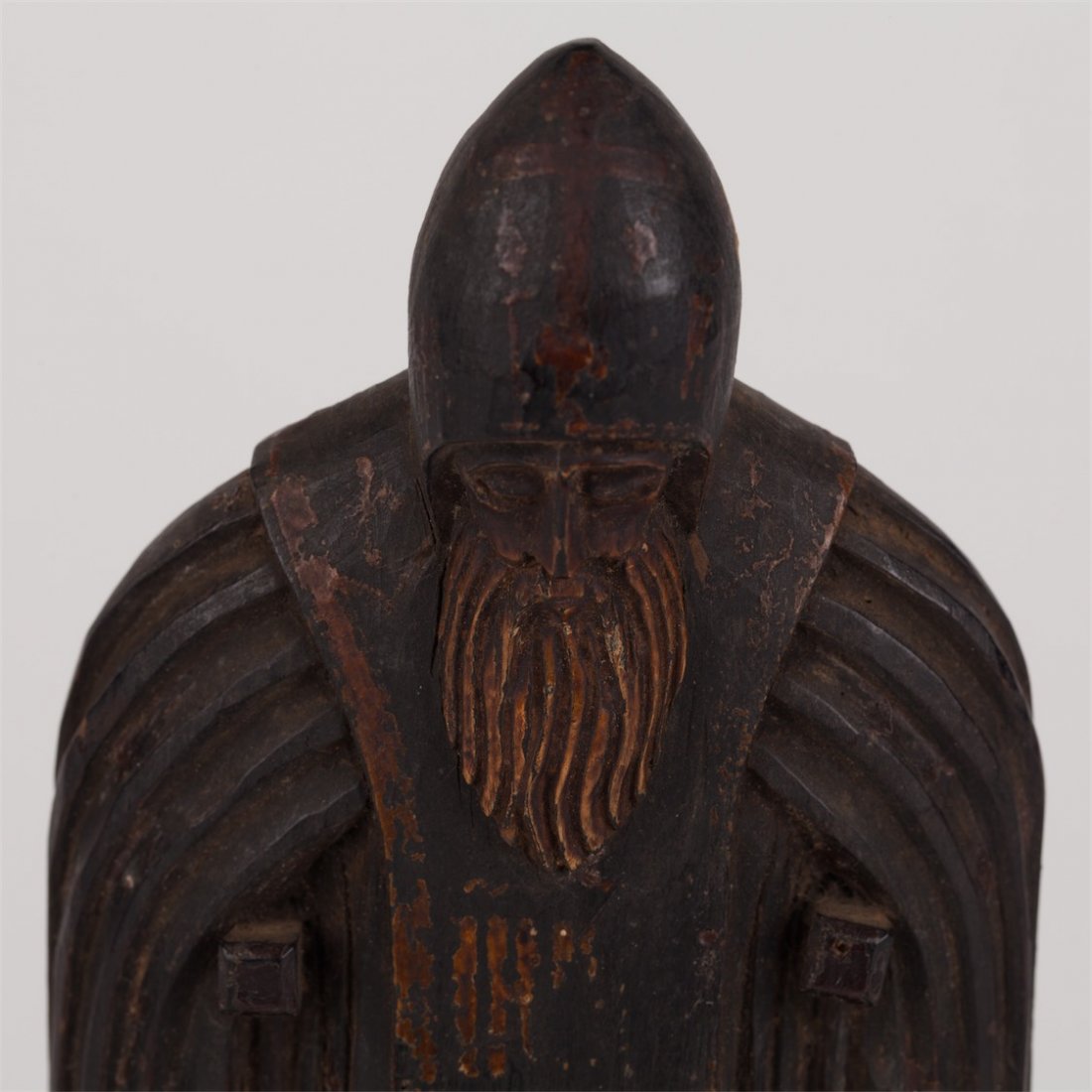 Russian carved sculpture of Nil the Stolbensky. 19th — image 3