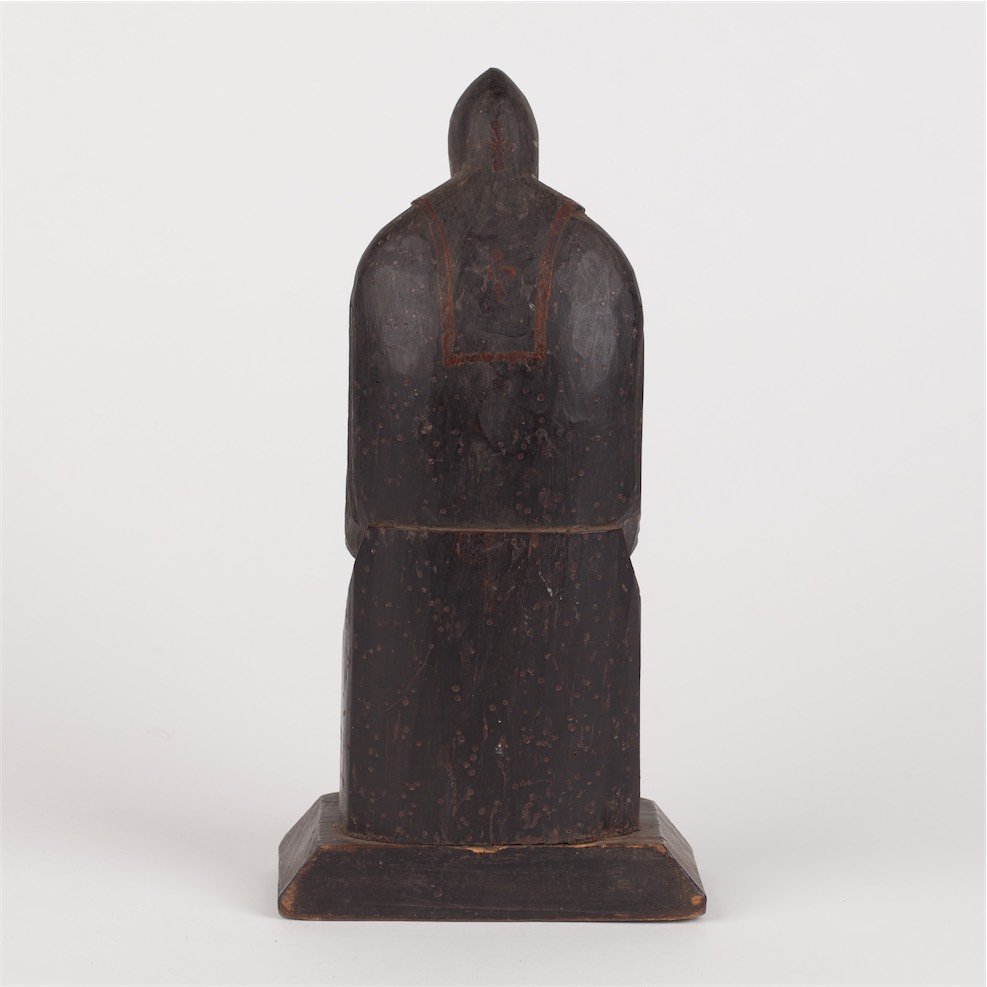 Russian carved sculpture of Nil the Stolbensky. 19th — image 4