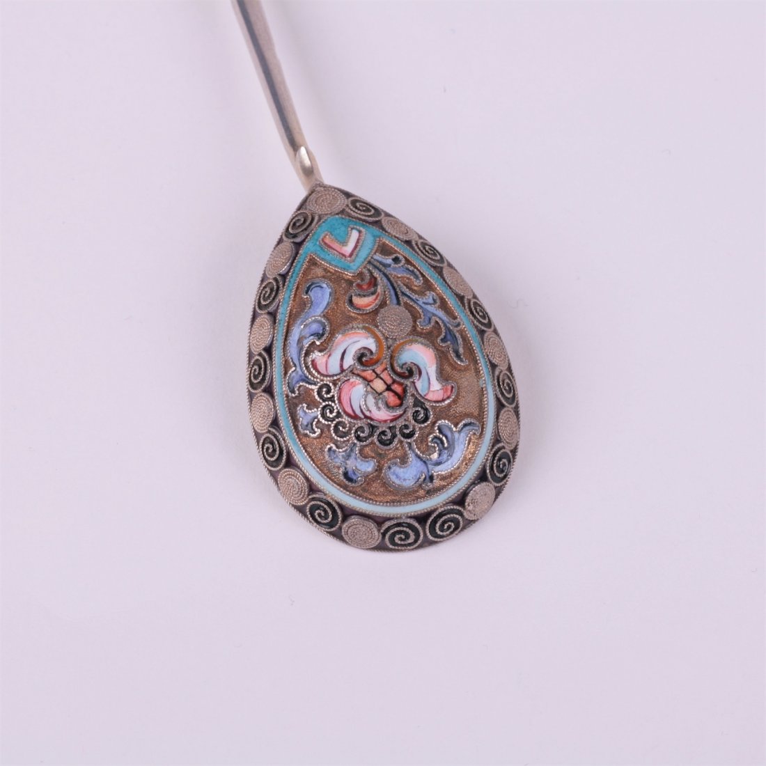 Russian silver spoon. 11th moscow Artel. — image 2