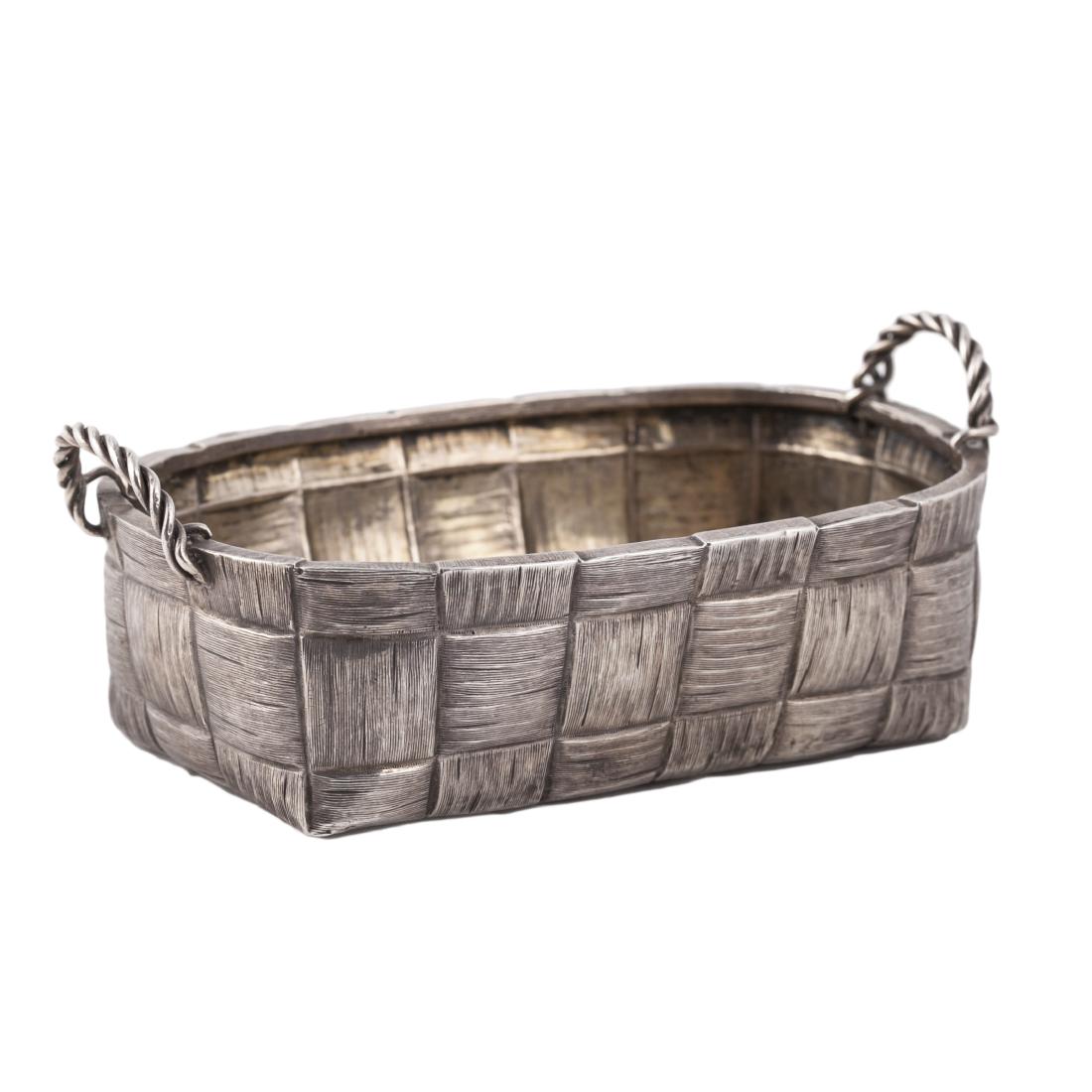 Trompe l'oeil silver decorative tray by Grachev — image 3