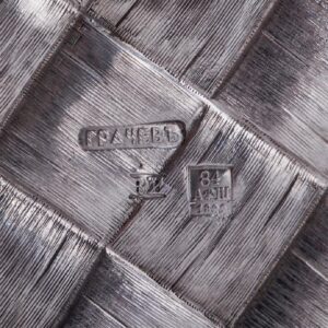 Trompe l'oeil silver decorative tray by Grachev — image 6