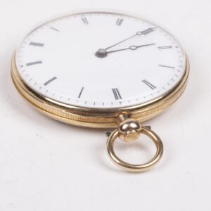 18K gold pocket watch with the view on Chillon Castle — image 3
