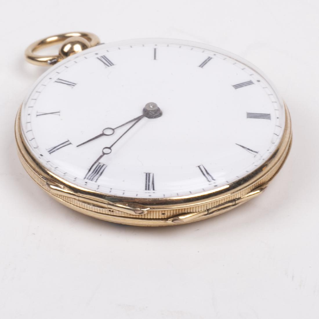 18K gold pocket watch with the view on Chillon Castle — image 4