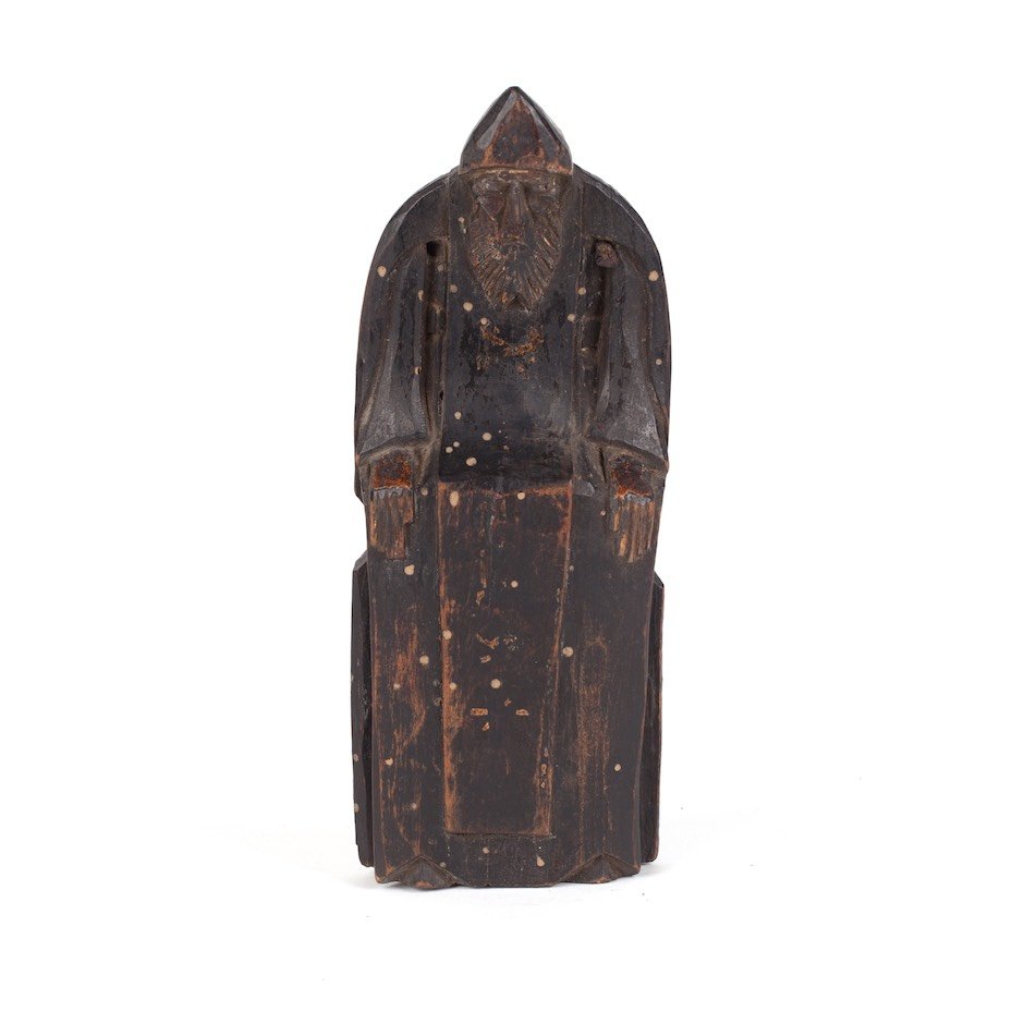 Russian carved sculpture of Nil the Stolbensky. 19th — image 1