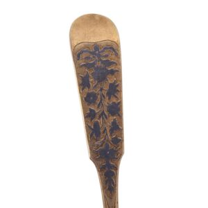 Russian silver-gilt and niello spoon — image 3