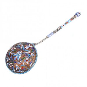 Russian silver jam spoon. Workshop of N.Alekseev. — image 1