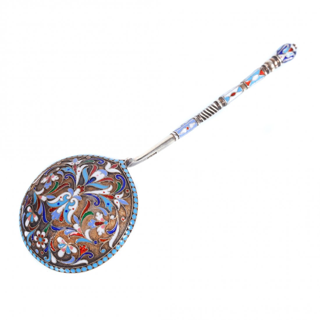 Russian silver jam spoon. Workshop of N.Alekseev. — image 1