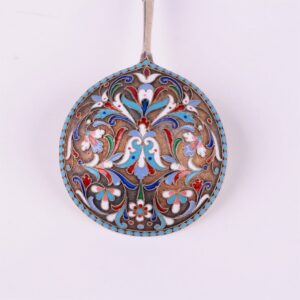 Russian silver jam spoon. Workshop of N.Alekseev. — image 2