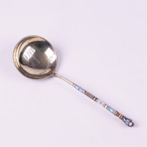 Russian silver jam spoon. Workshop of N.Alekseev. — image 3