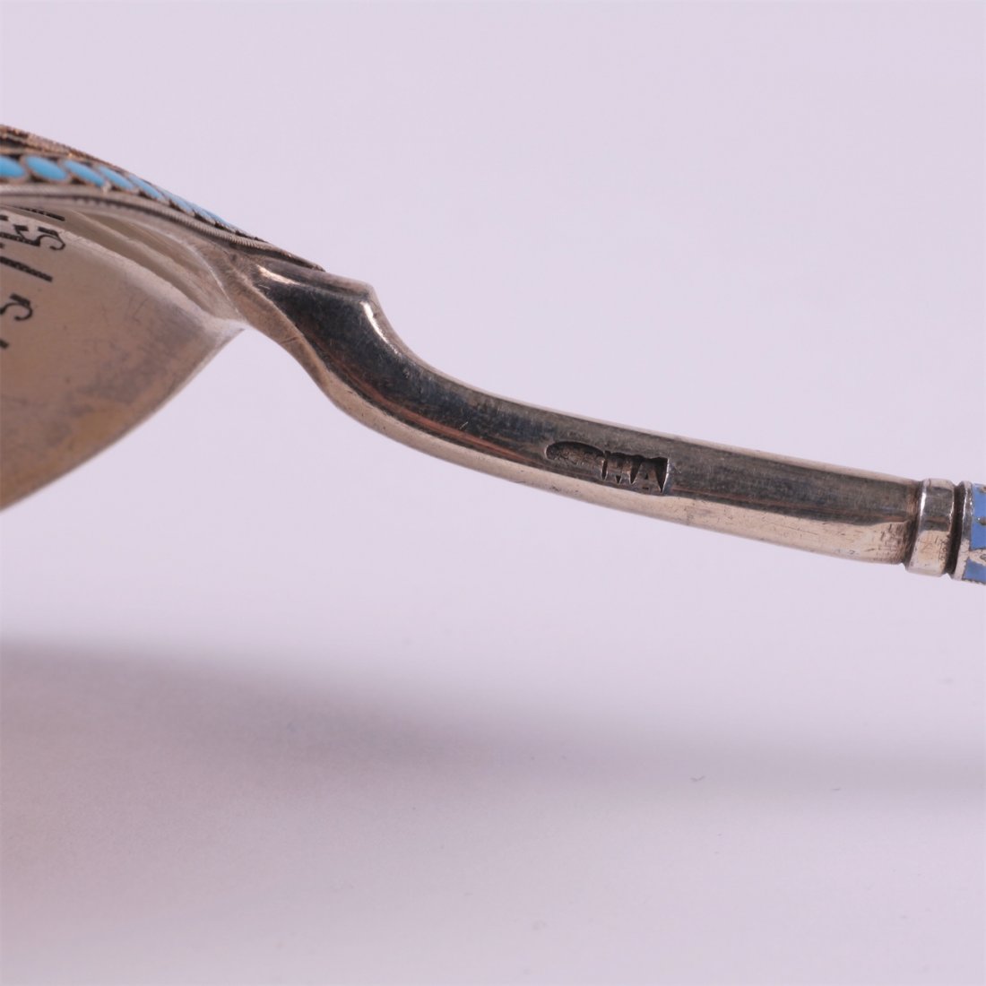 Russian silver jam spoon. Workshop of N.Alekseev. — image 5