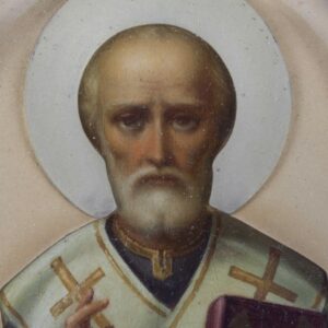 Russian travel Icon of Saint Nikolay Wonderworker — image 4