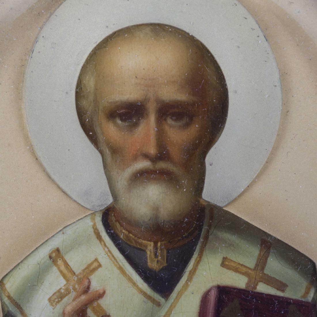Russian travel Icon of Saint Nikolay Wonderworker — image 4