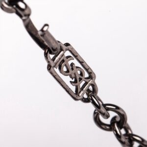 Yves Saint Laurent blackened metal necklace — image 3