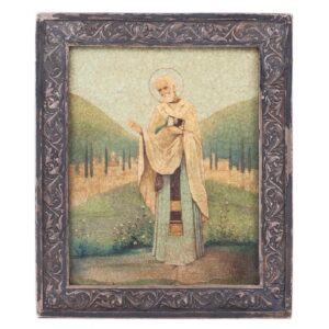 Exceptional Russian Icon of Saint Nikolay Wonderworker — image 1
