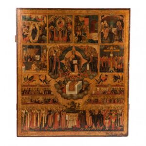Fine and rare Russian icon of Hexaemeron. 1800. — image 1