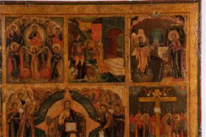 Fine and rare Russian icon of Hexaemeron. 1800. — image 3