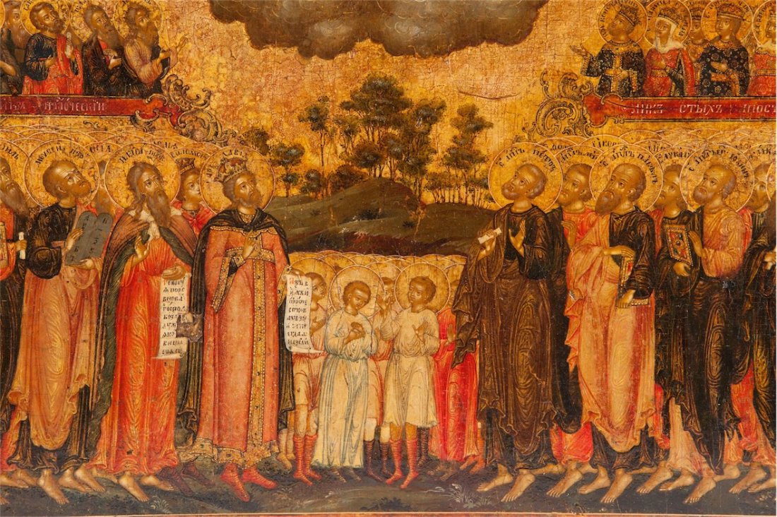 Fine and rare Russian icon of Hexaemeron. 1800. — image 9