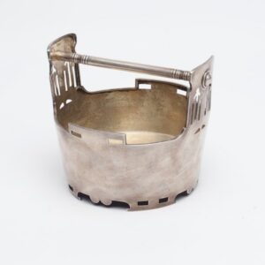 Russian sugar bowl. Makers mark B.A. Moscow, 1908-1917 — image 1