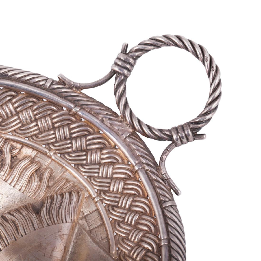 Trompe l'oeil silver plate by I.Khlebnikov — image 2