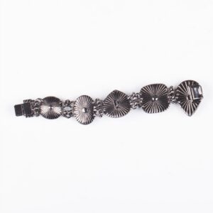 Yves Saint Laurent blackened metal bracelet and — image 4